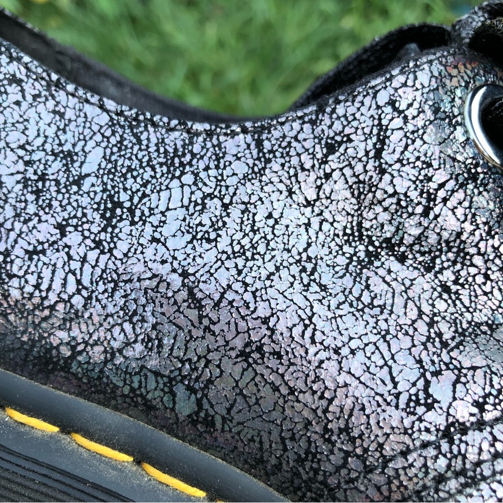 Dr. Martens Holly Iridescent Crackle Platform Shoes - Picture 6 of 9